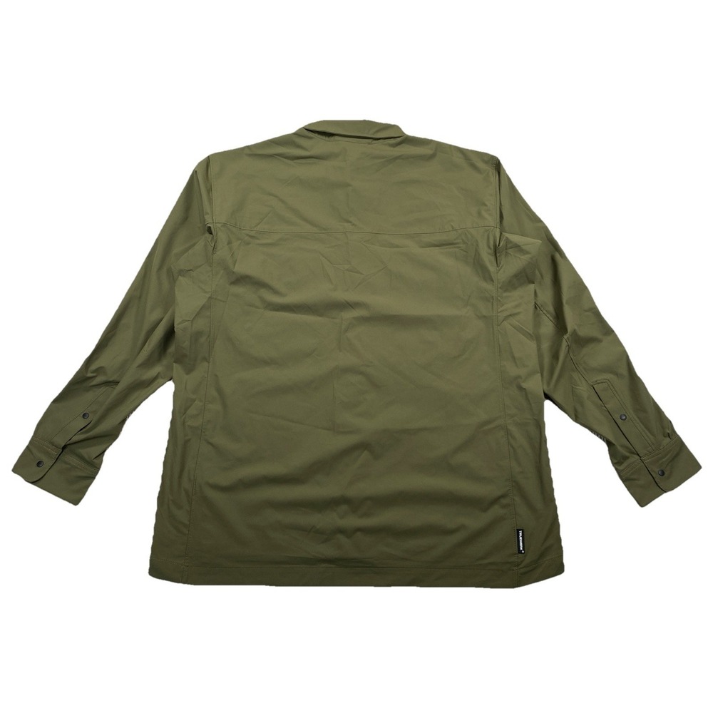 Truewerk Cloud Shirt Long Sleeve Green Snap Buttons Lightweight Men's X Length - Picture 2 of 7